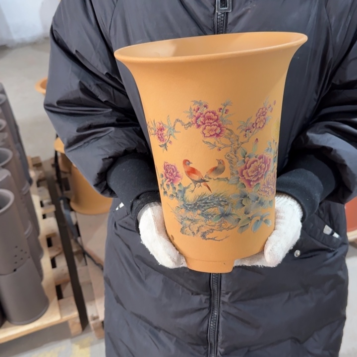 紫砂花盆 包邮包破损