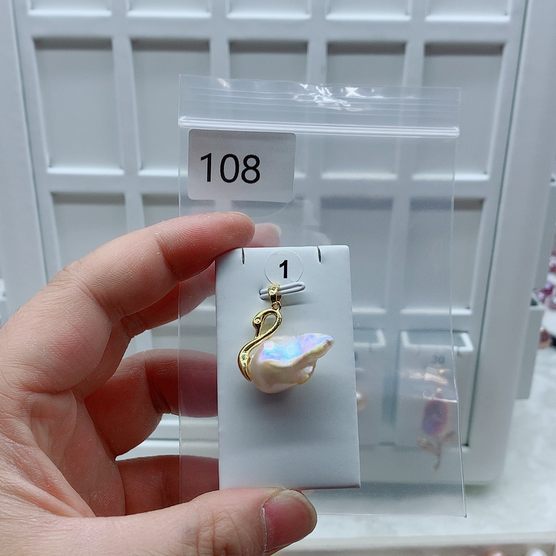 吊坠(不含链)淡水珍珠合金