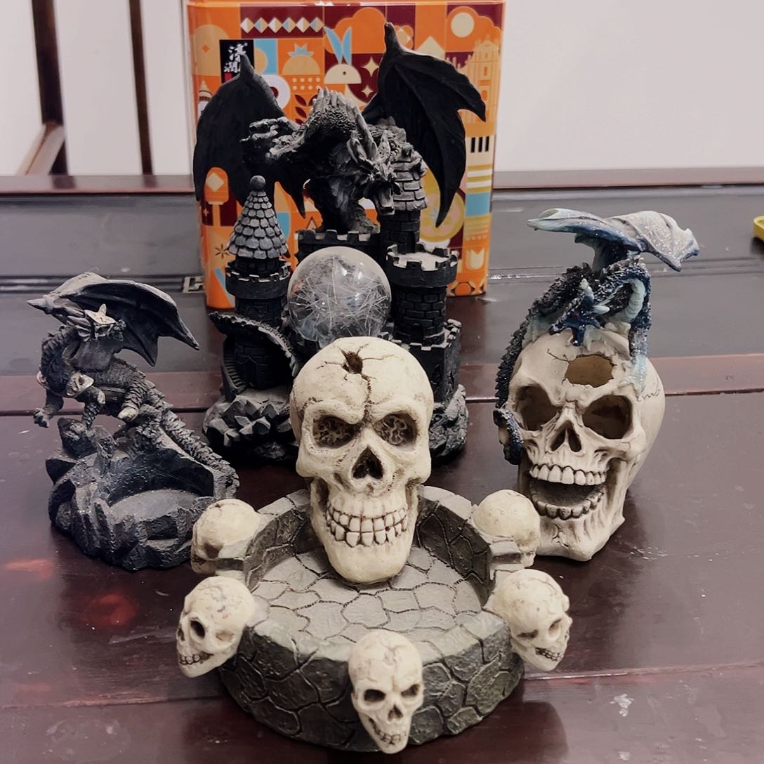 树脂中古摆件默认小微瑕套四