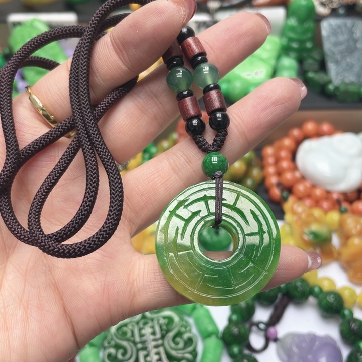 翡翠未镶嵌手链项链13