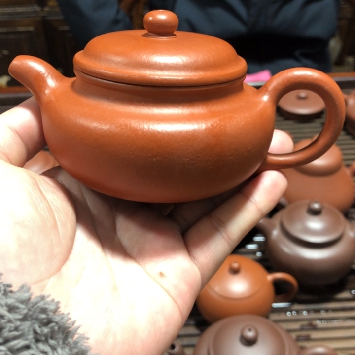 楠***乔紫砂茶壶仿古朱泥