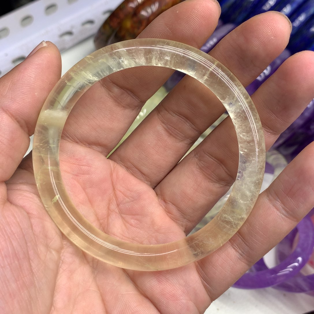 黄晶手镯未镶嵌春**开