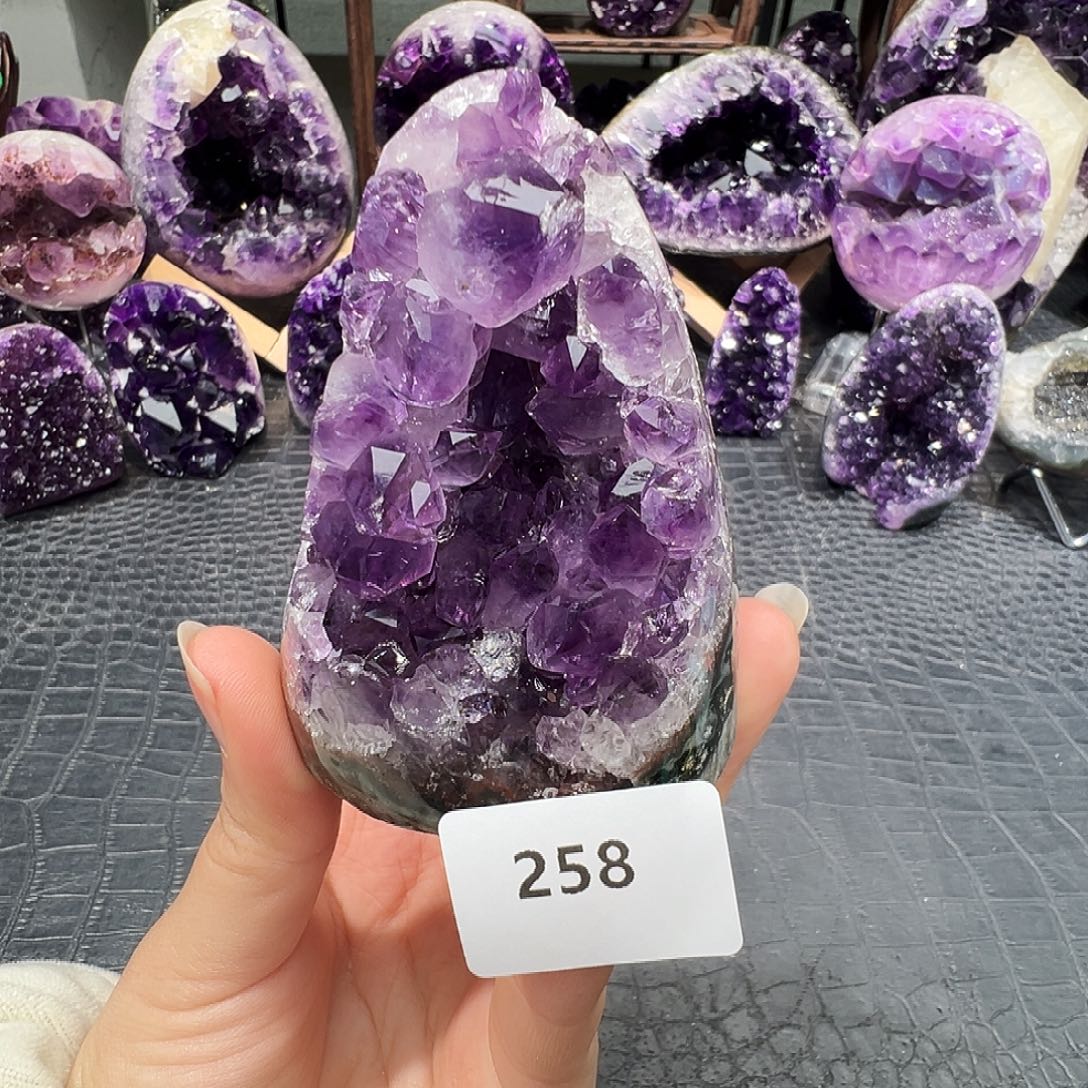 紫晶珠宝半成品未镶嵌