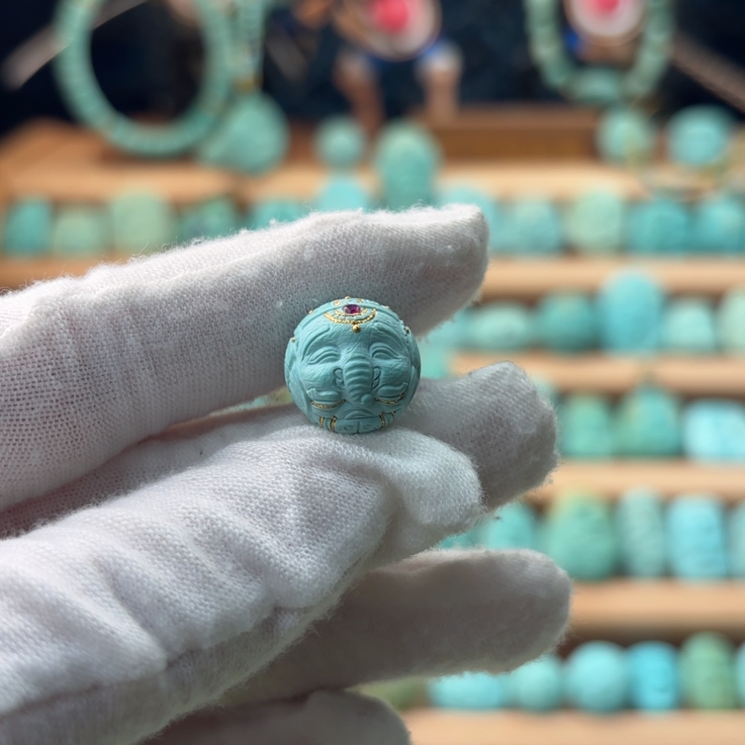 绿松石未镶嵌配饰