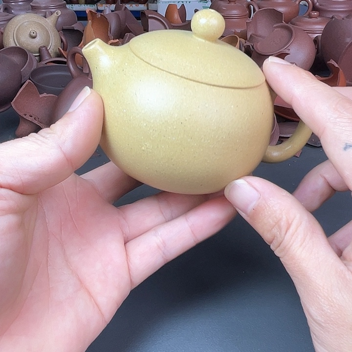 茶壶紫砂张芳芳全手梨皮绿小西施