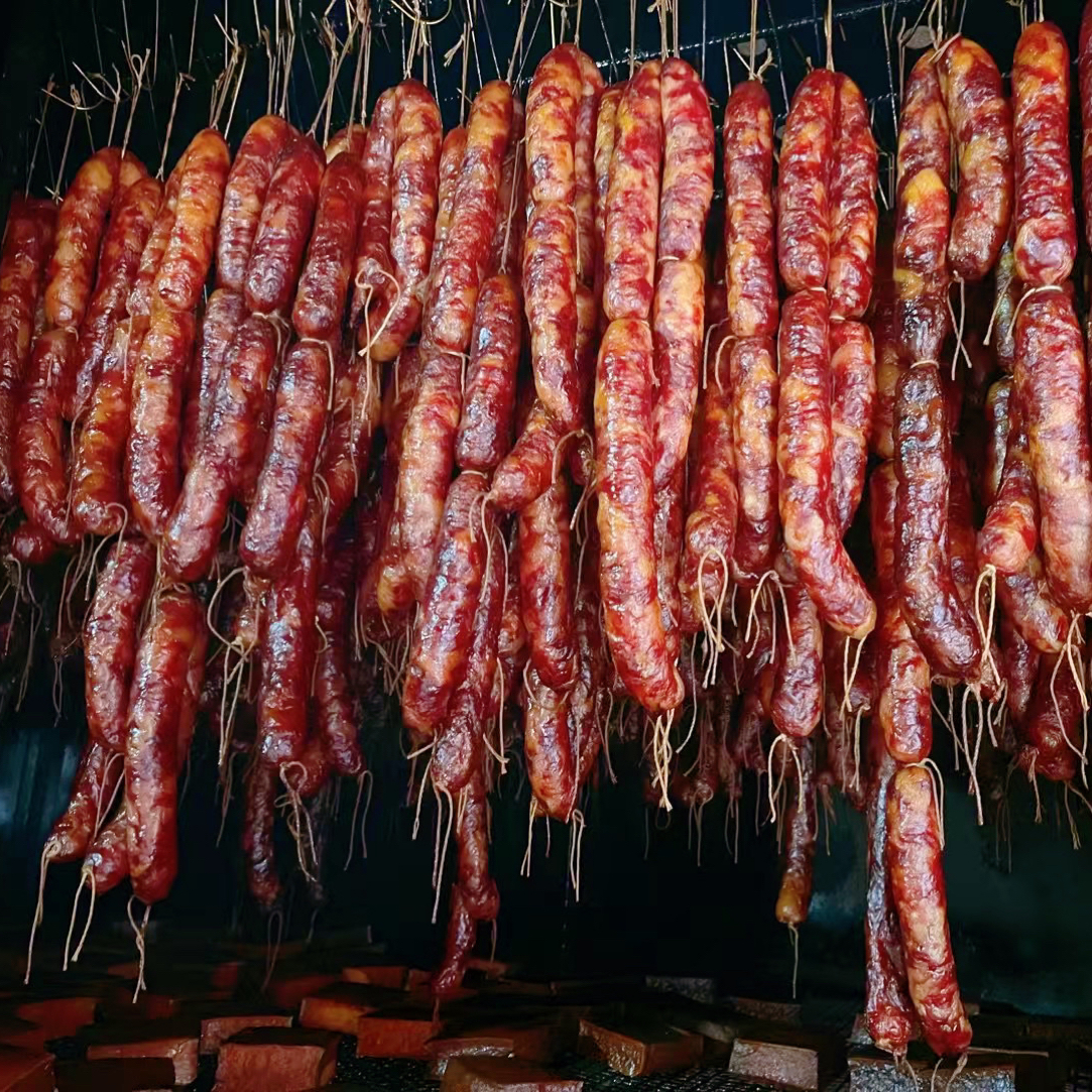 烟熏腊香肠（柴火烟熏）