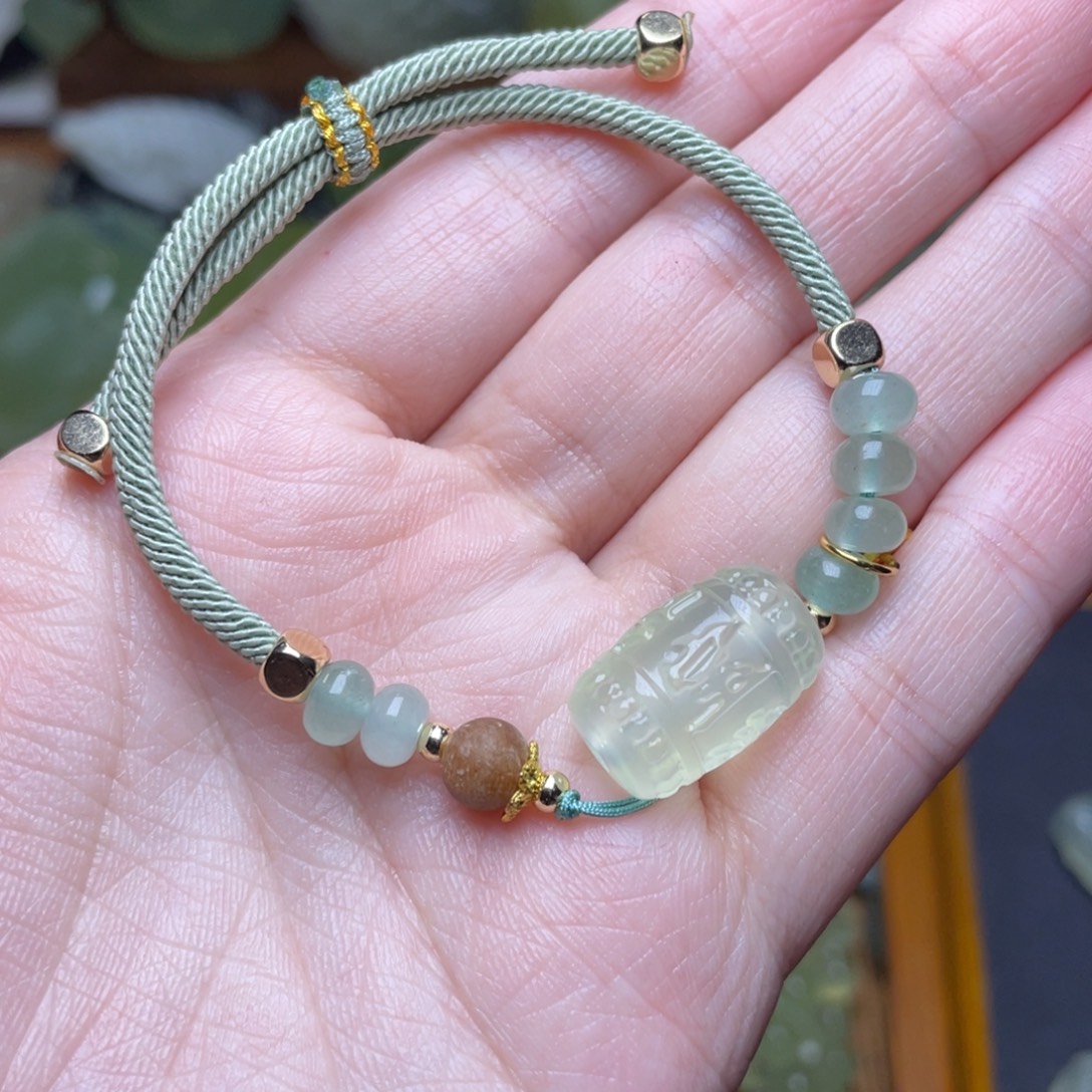 蛇纹石玉未镶嵌手链