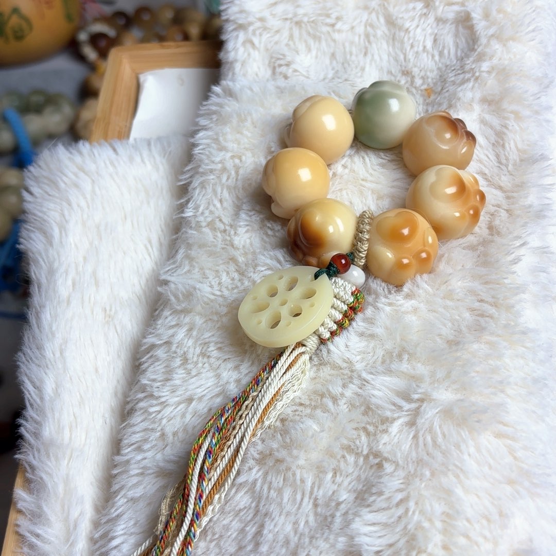 菩提根/象牙果手串卡23猫爪手捻