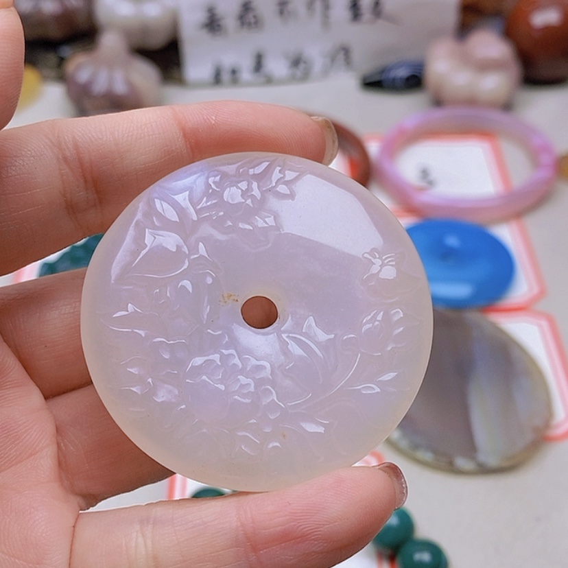 【闪购商品】未镶嵌玛瑙/玉髓珠宝半成品宁****3