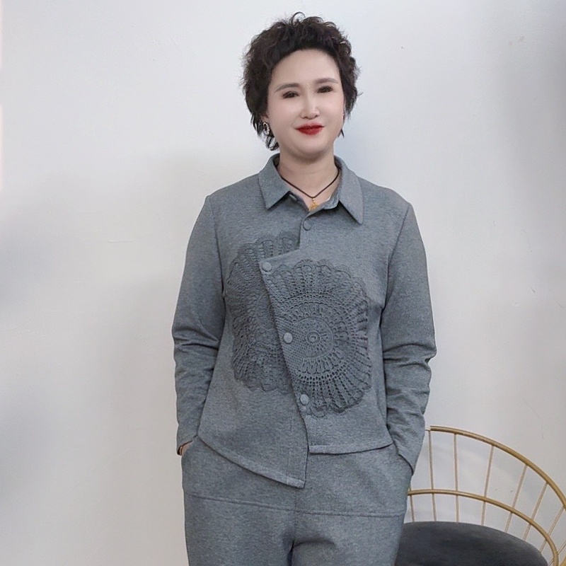 305钟荷外套衬衣女休闲新款2025中年妈妈爆款小个子长袖春秋薄款