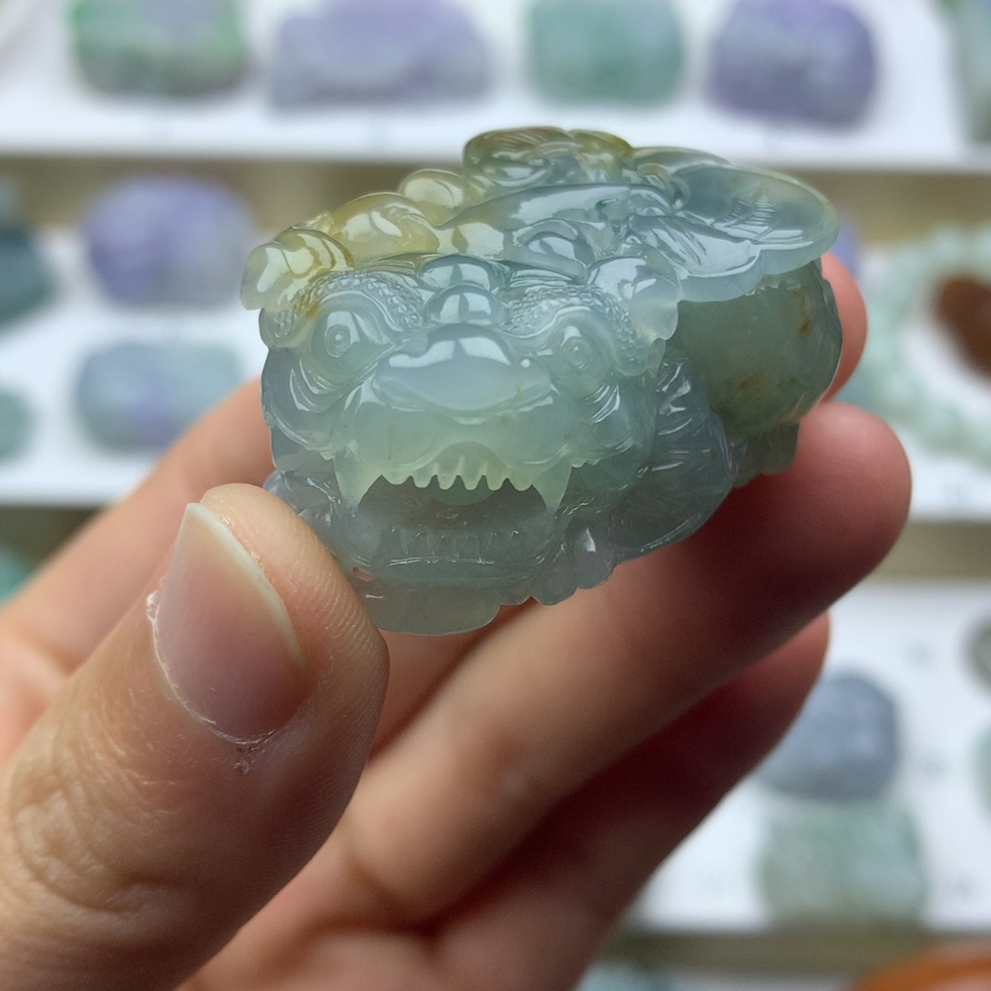 翡翠吊坠(不含链)未镶嵌天然缅甸翡翠A货貔貅