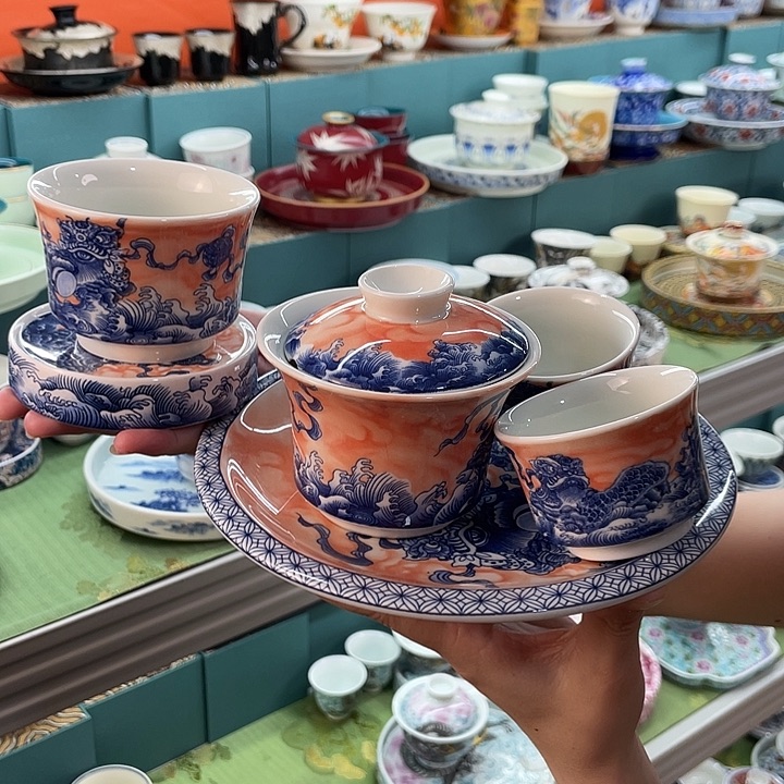 景德镇陶瓷盖碗茶具