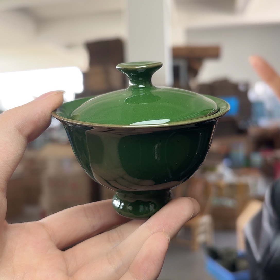 龙泉云间青瓷小米茶器