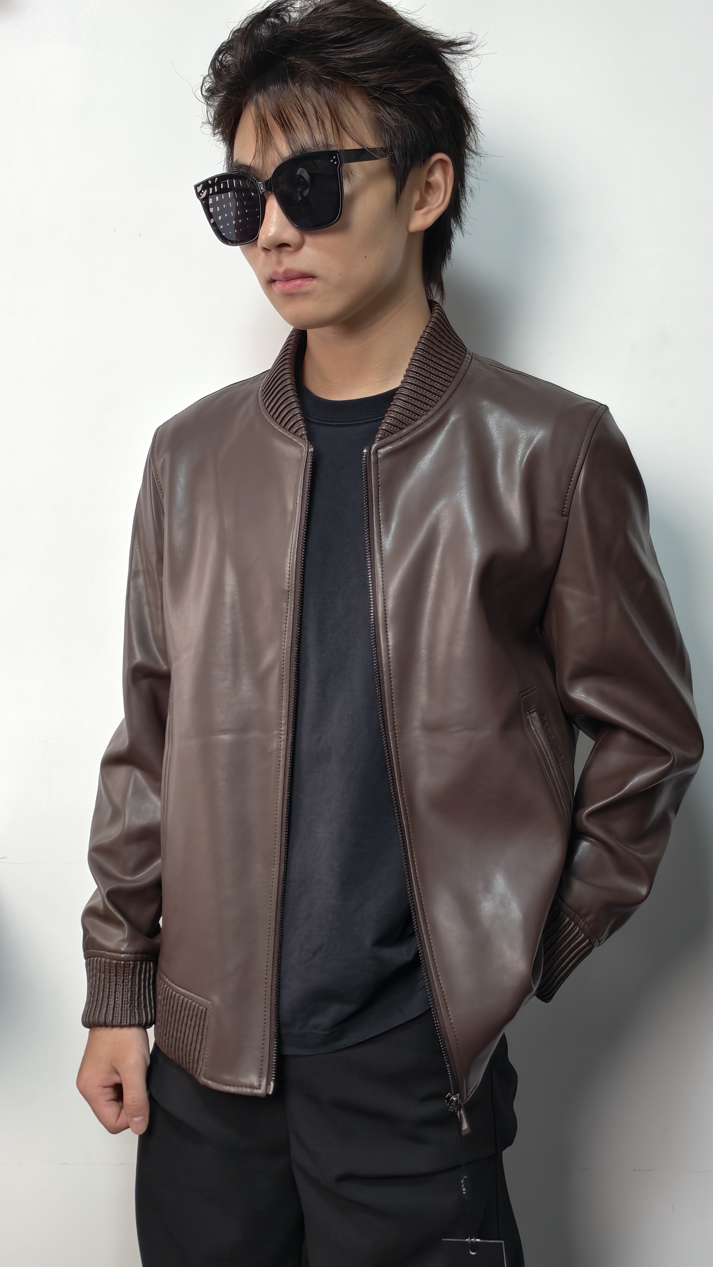 棒球领潮男外套休闲时尚