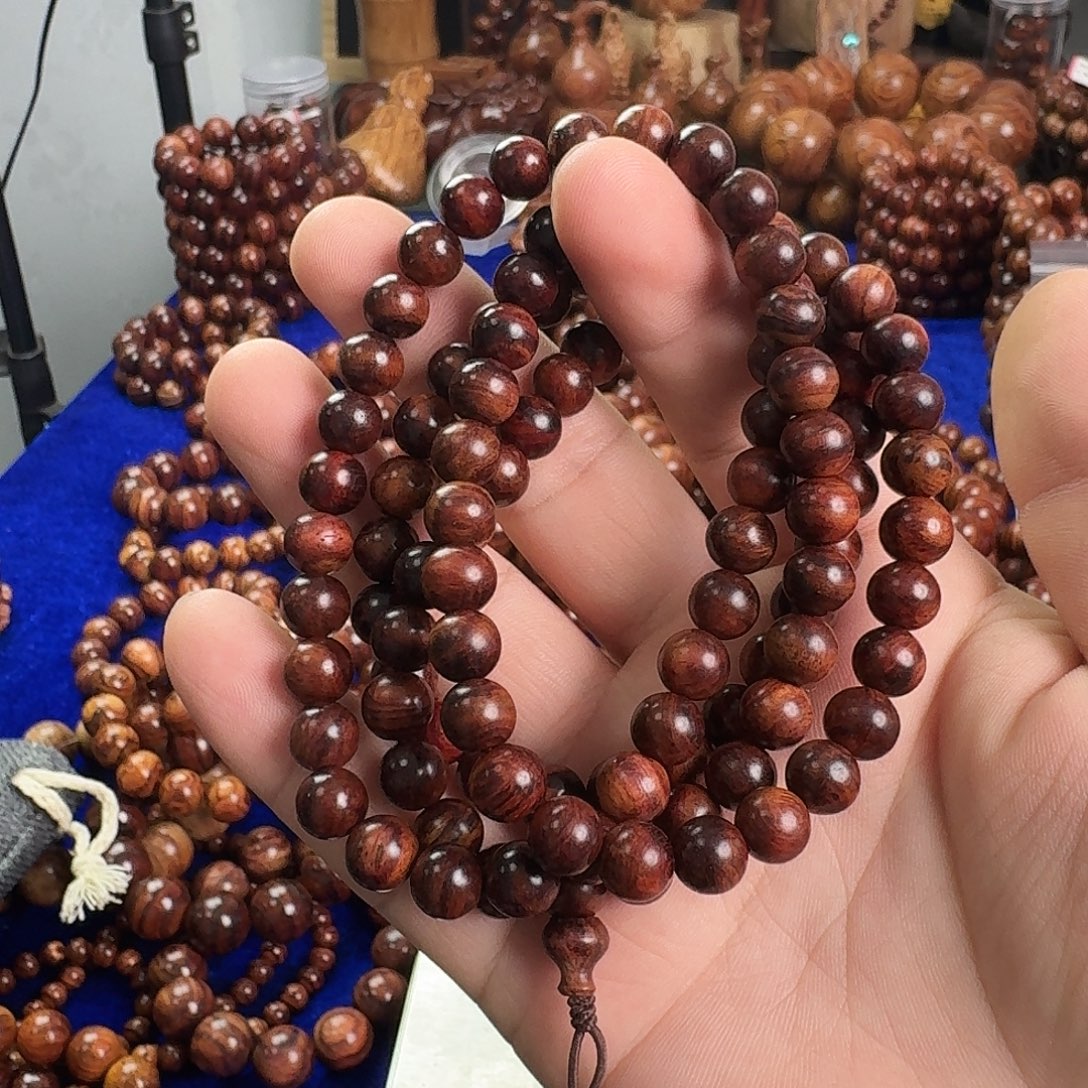 黄花梨/降香黄檀手串/手链0.8✖️108规格海黄手串