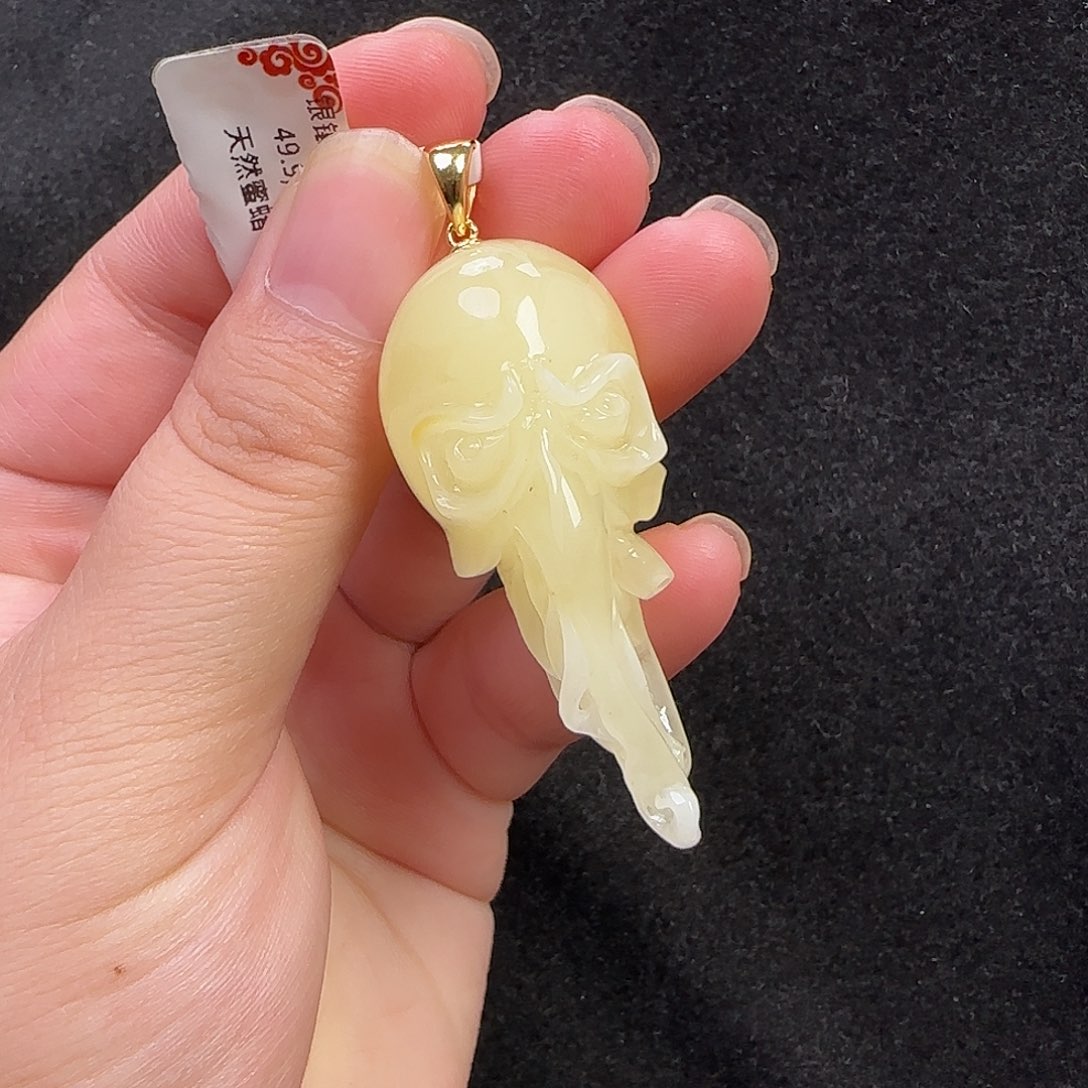 蜜蜡未镶嵌珠宝奇石微粉