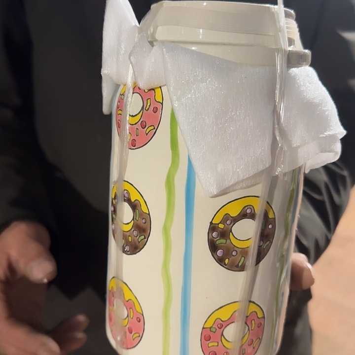 外贸甜甜圈1200毫升密封罐