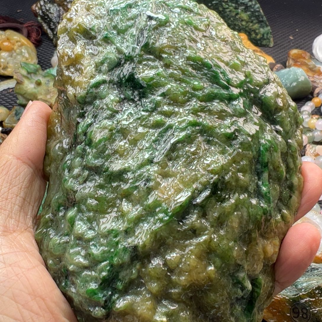 翡翠裸石缅甸翡翠