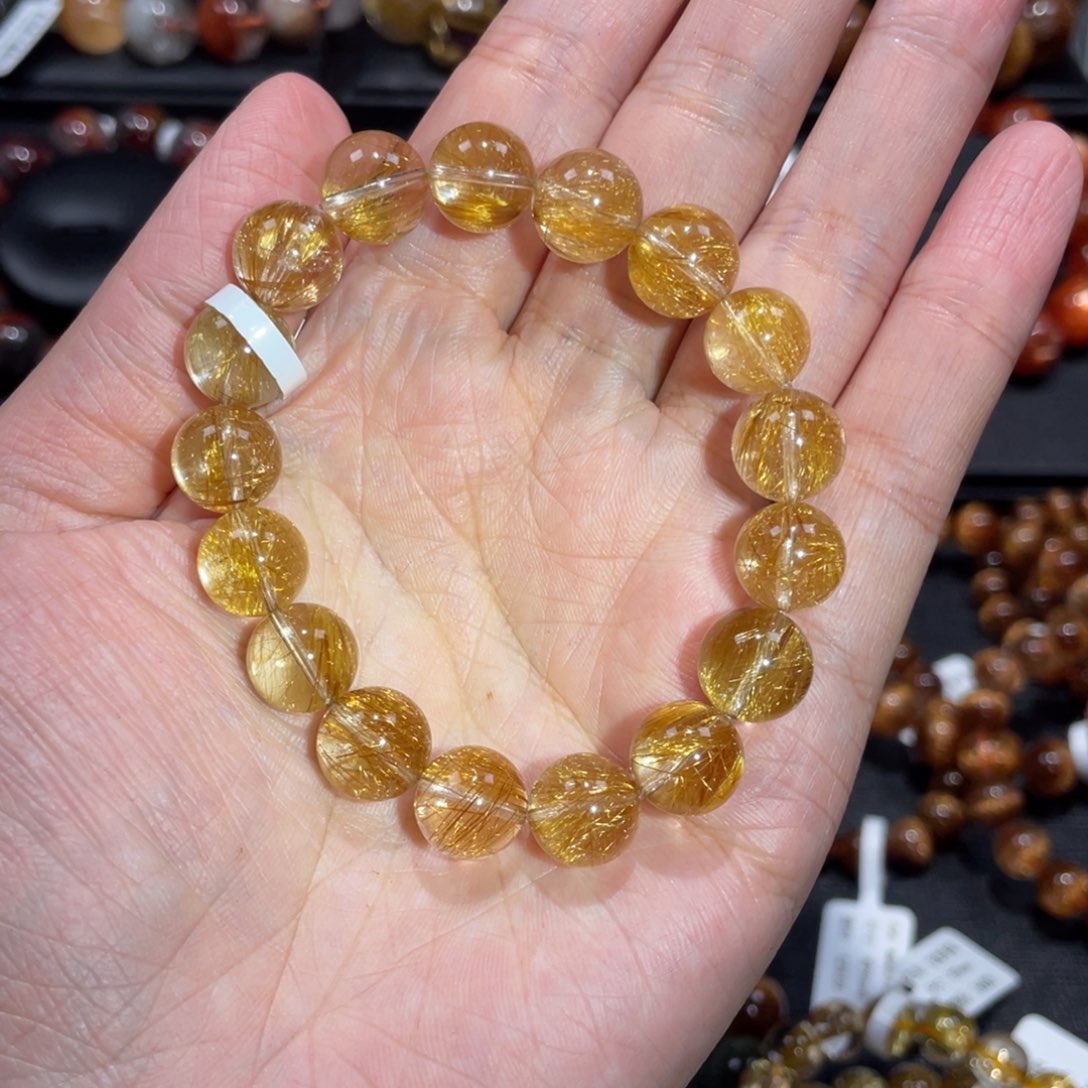 手链未镶嵌水晶发晶10mm