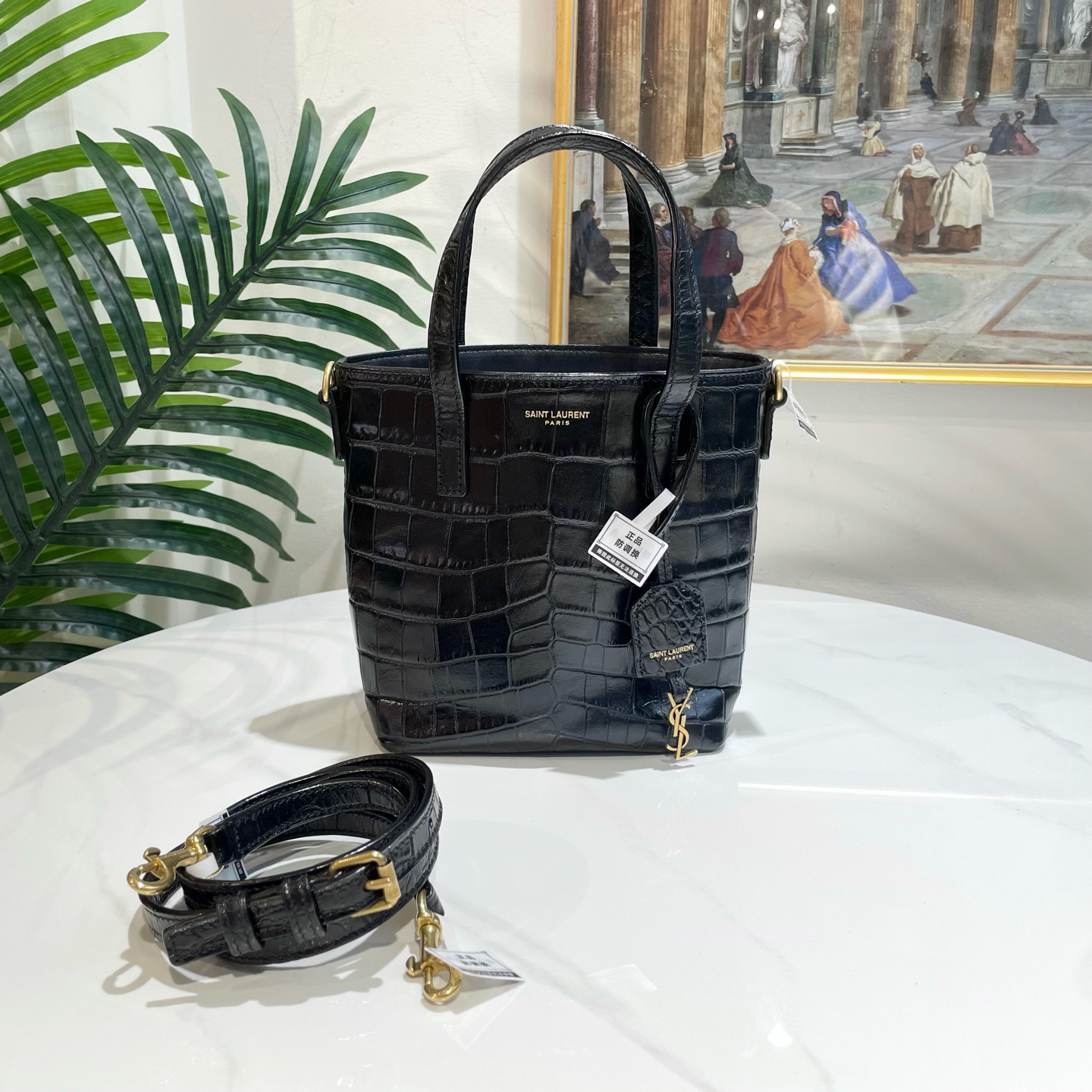 95新 YSL/圣罗兰 多宝二奢/27476/小水桶 22年
