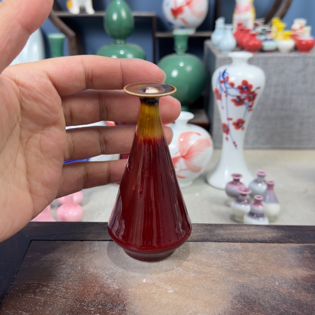 陶瓷手工小花器摆件