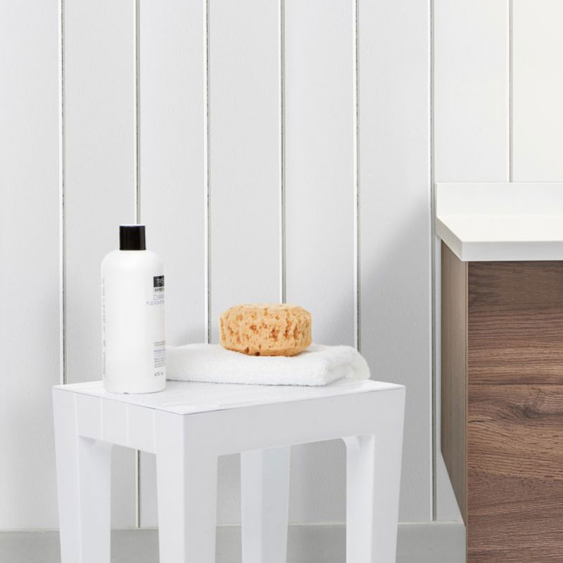 利快西班牙进口家用卫浴方凳淋浴房卫生间方形防水浴室凳折叠