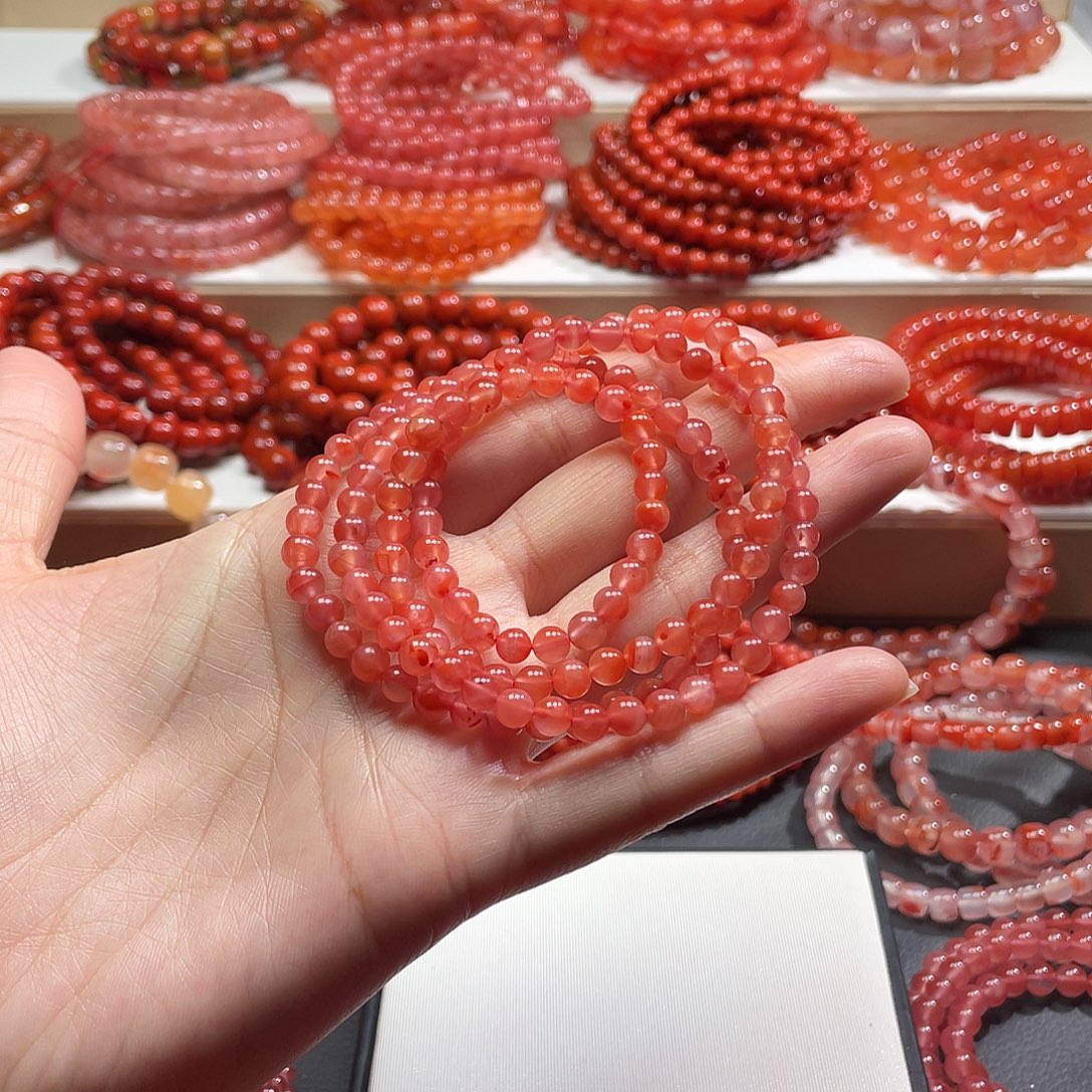 南红玛瑙未镶嵌手链5➕