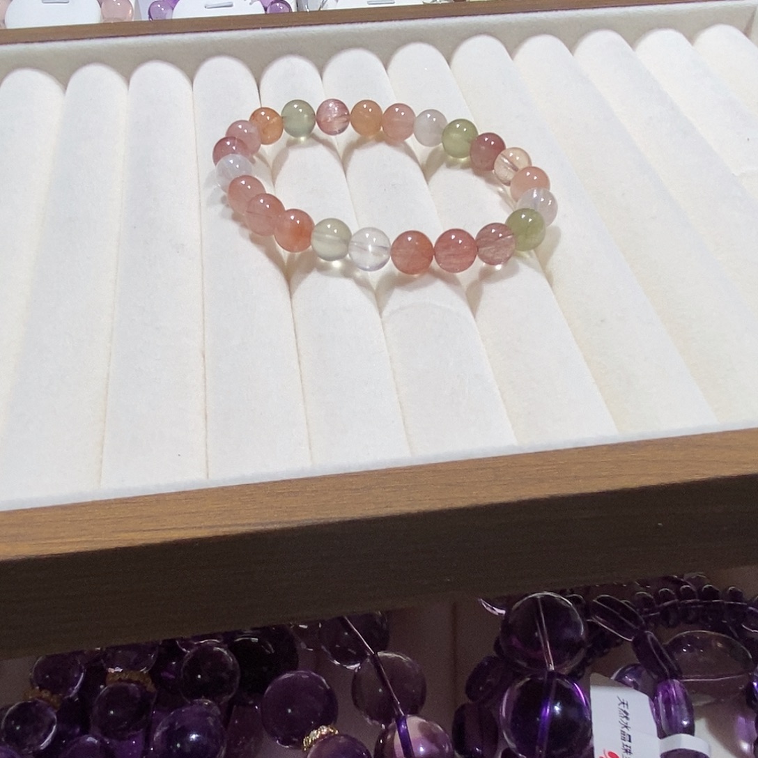 水晶手链未镶嵌兔毛