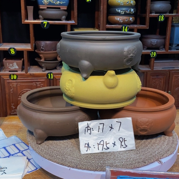 紫砂花盆紫砂紫砂