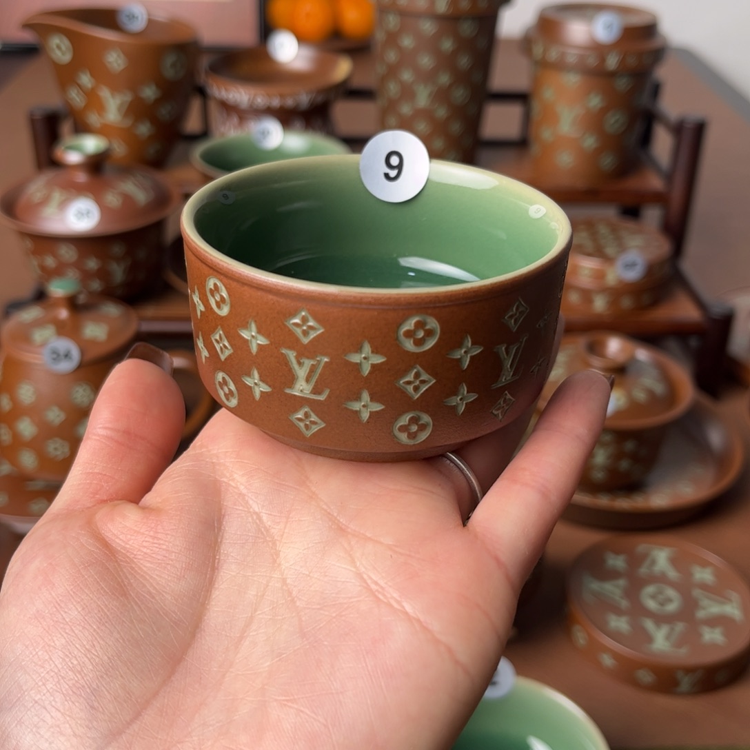 做***米草木灰老花手工杯