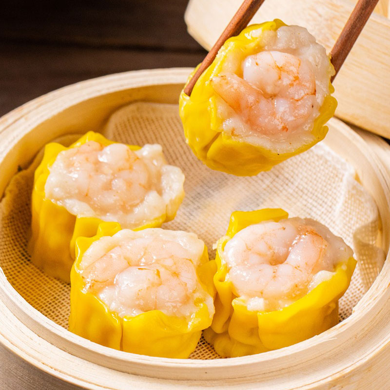 虾仁鲜肉烧卖 30g/个【四师姐】广式干蒸皮薄馅足传统广府早茶点心