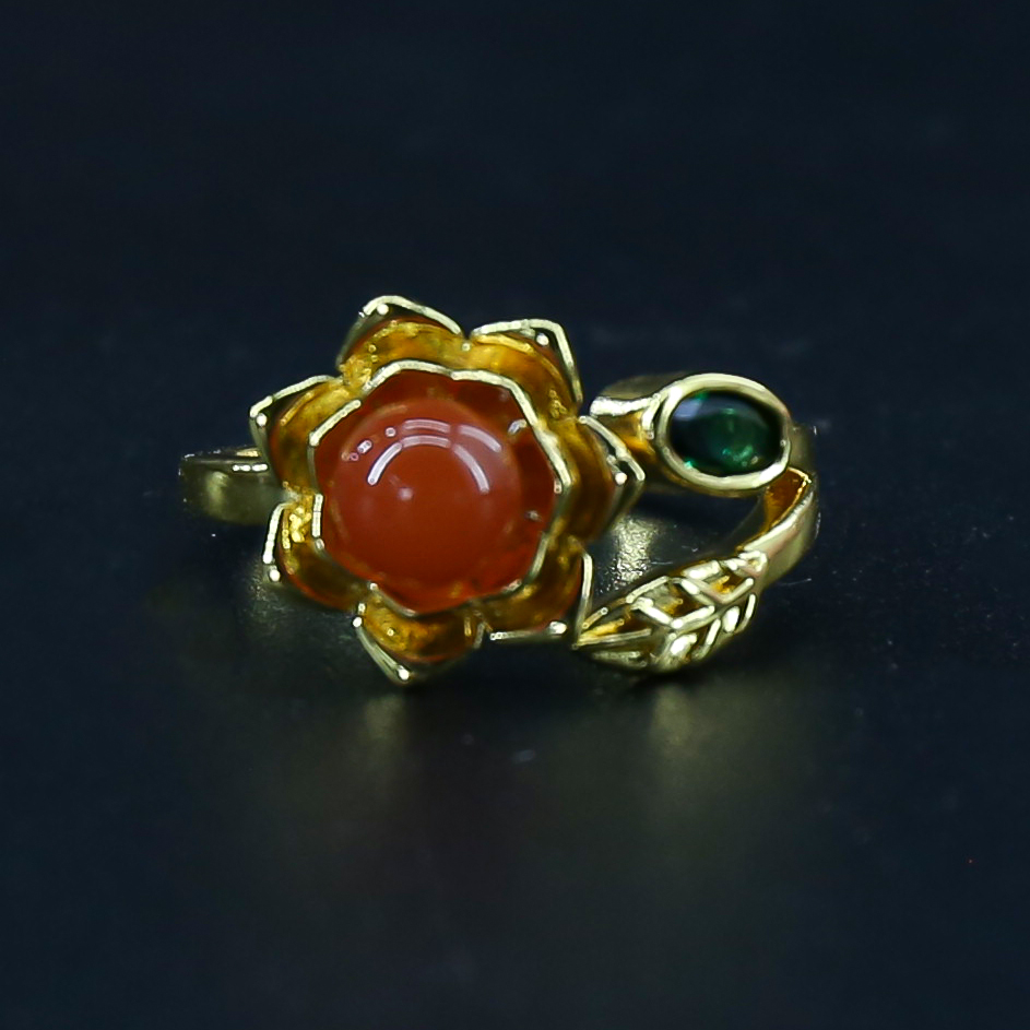 GZT0490精品南红戒指-（无礼盒）