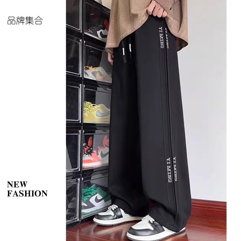 D01青少年男生加绒加厚直筒加厚休闲卫裤