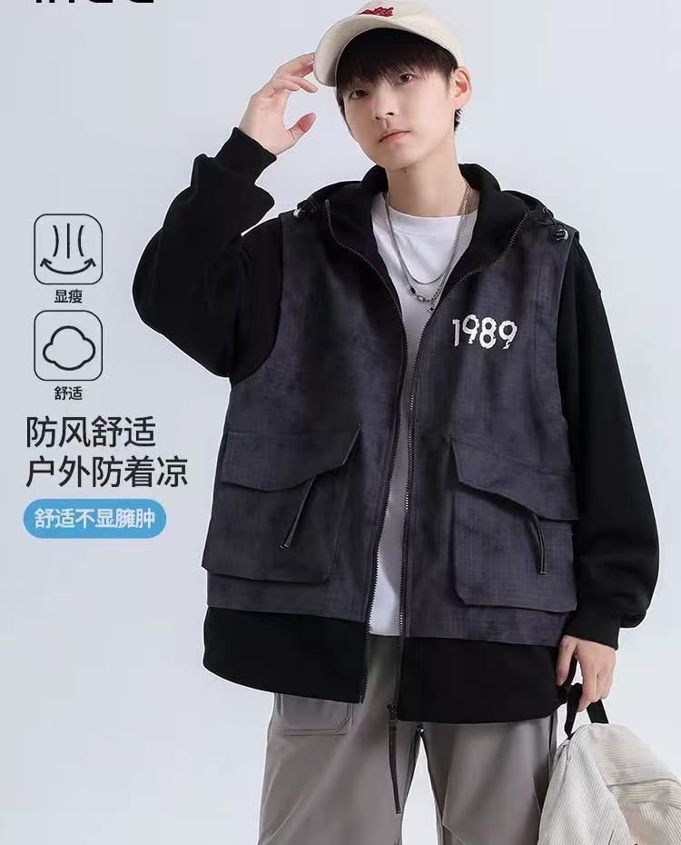 68161假两件冬季二面加厚外套