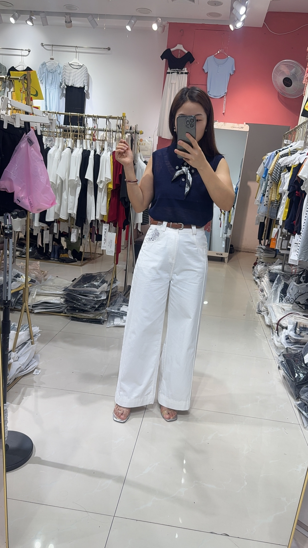 高腰宽松显瘦百搭休闲垂感阔腿女裤