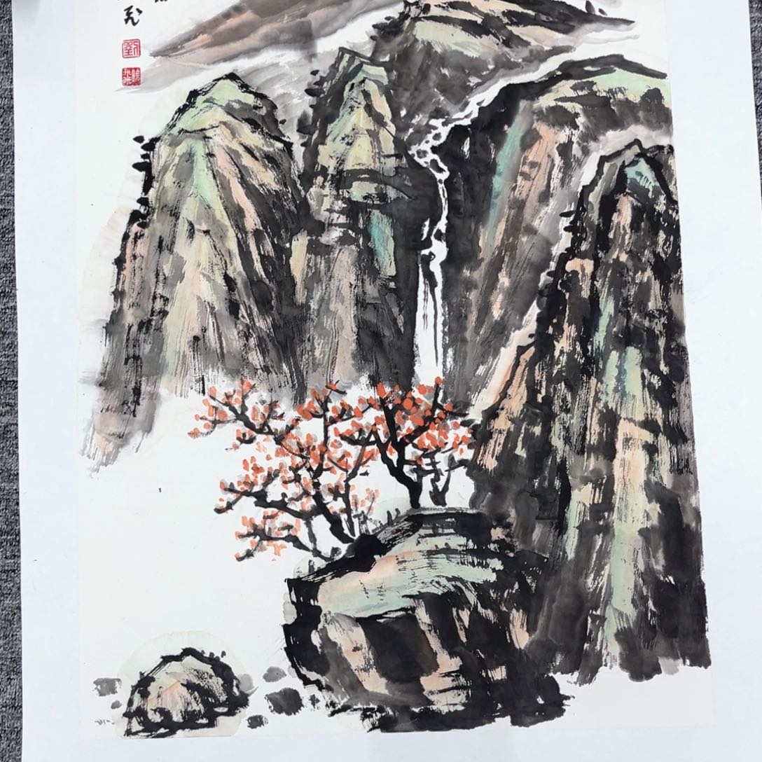 国画中****化绘画刘老师作品70.45