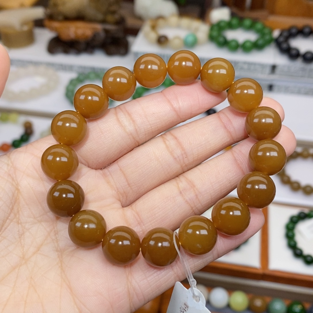 未镶嵌和田玉手串黑**、