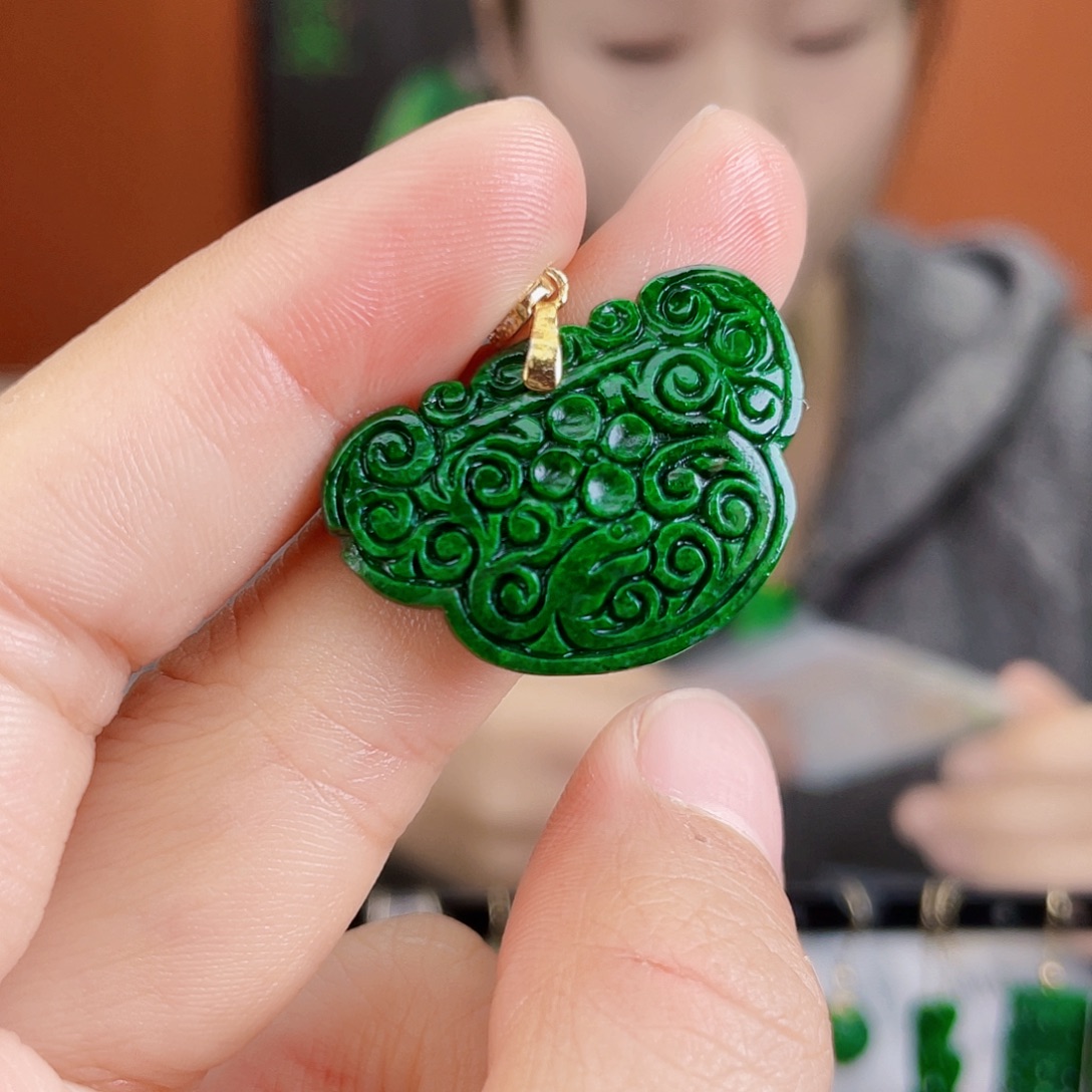 翡翠未镶嵌耳饰饰品