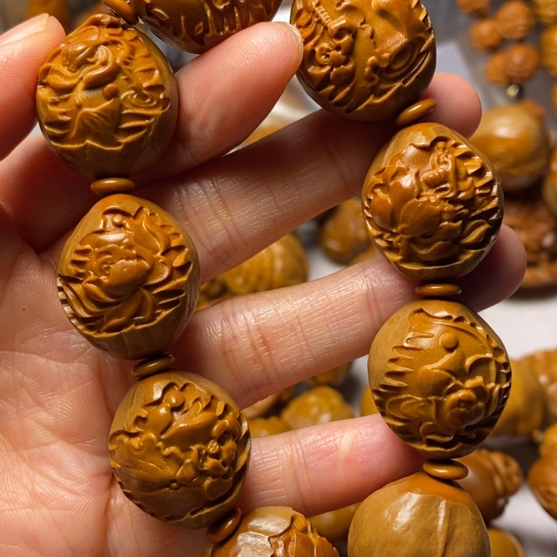 橄榄核手串/手链包衣无相佛 