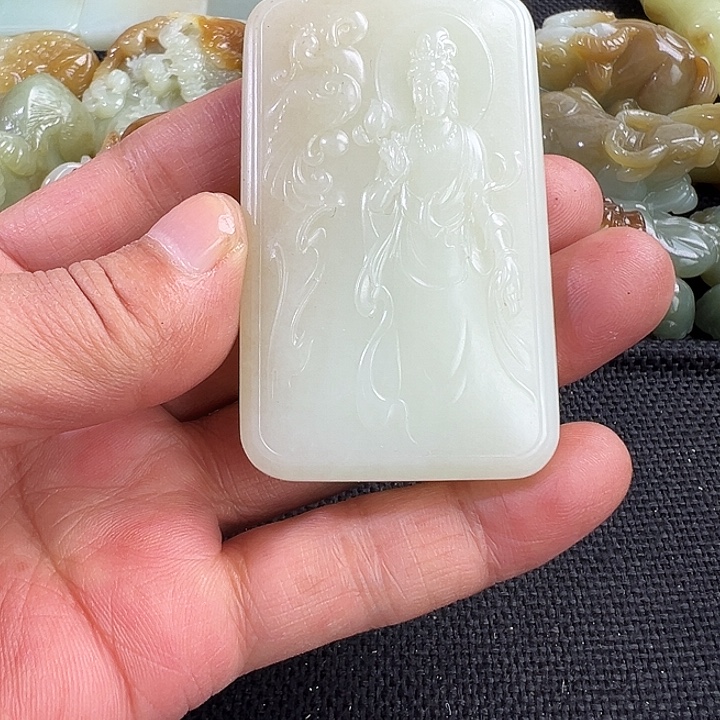 用***1和田玉未镶嵌吊坠(不含链)