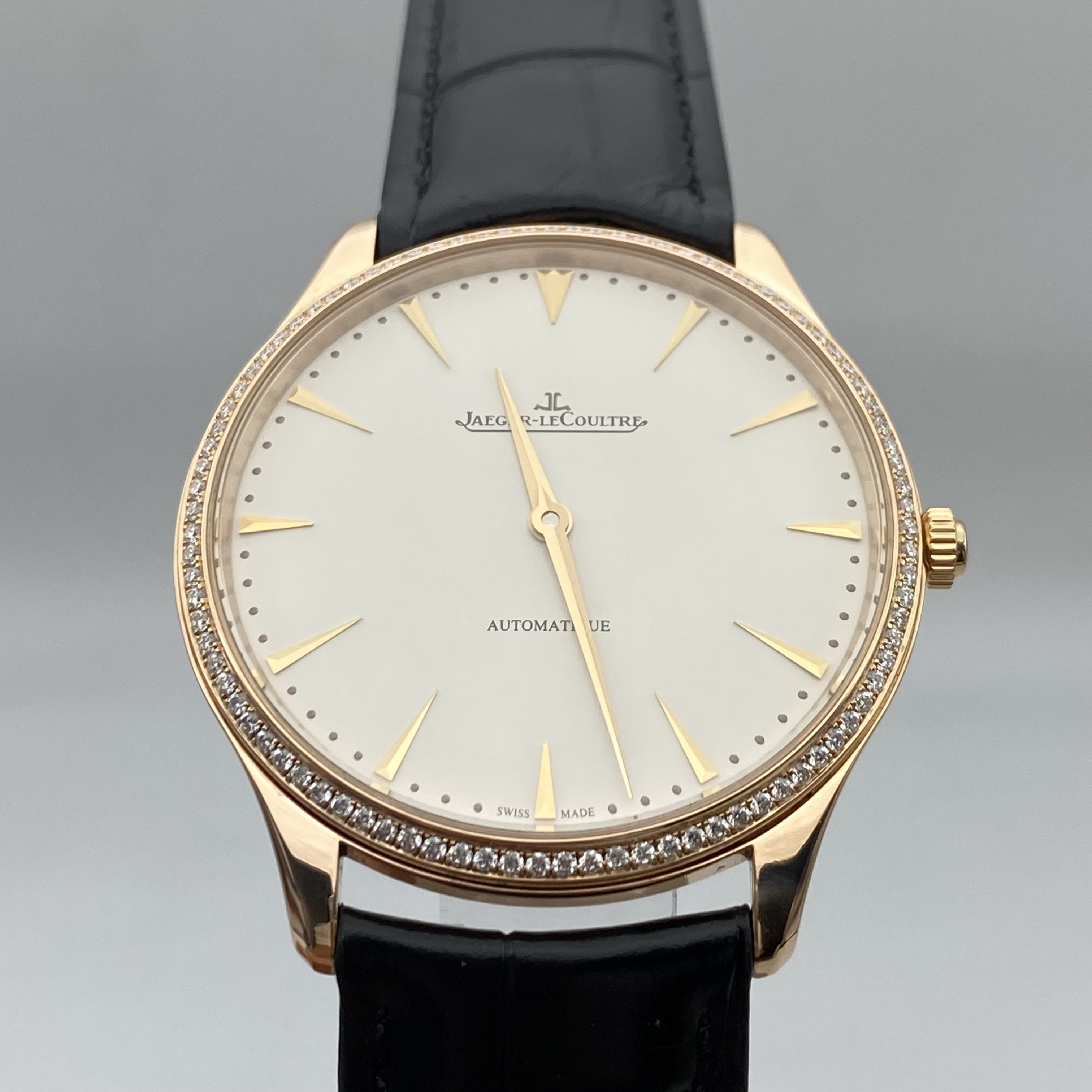 95新 Jaeger-LeCoultre/积家 积家 大师 18K 后镶钻 表径：41mm