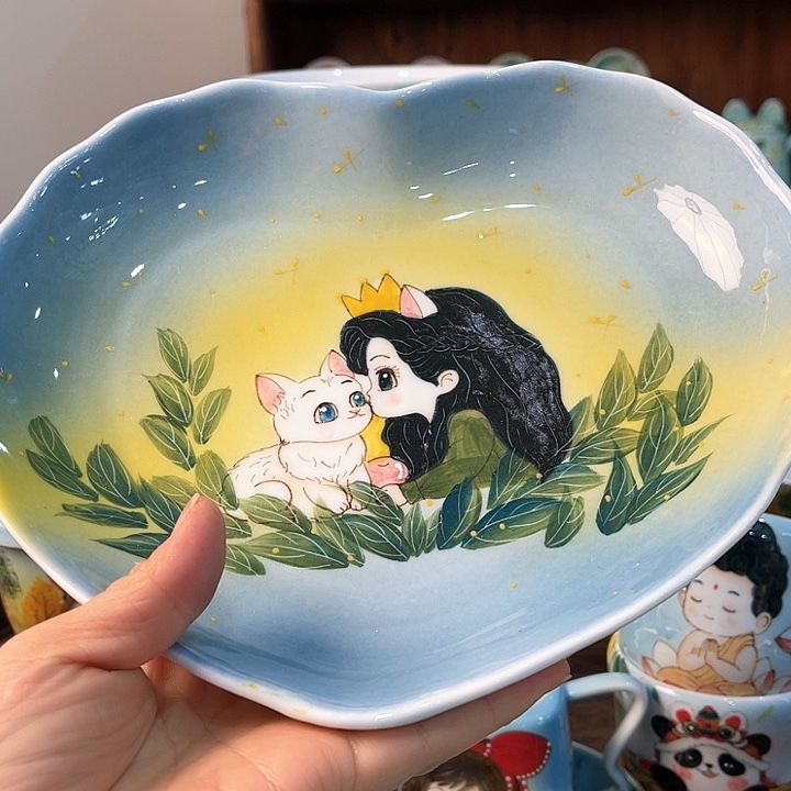 陶景德镇釉下手绘陶瓷