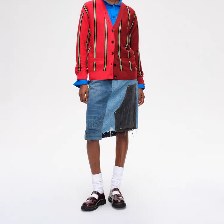 【新品】SHORT SENTENCE短句25秋设计师款解构拼接牛仔半裙