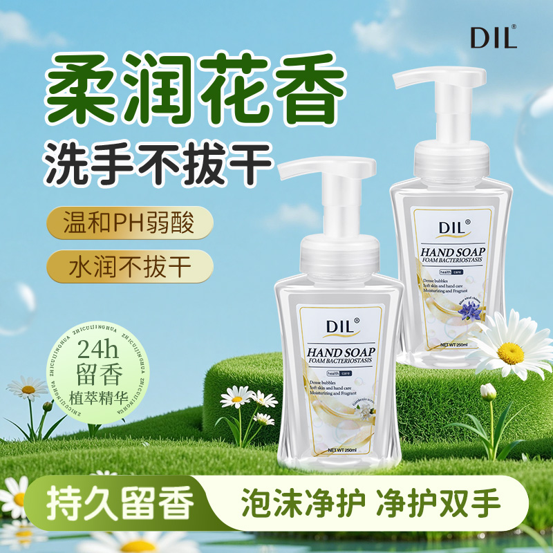 【精选】DIL泡沫抑菌洗手液套装（250ml*2)