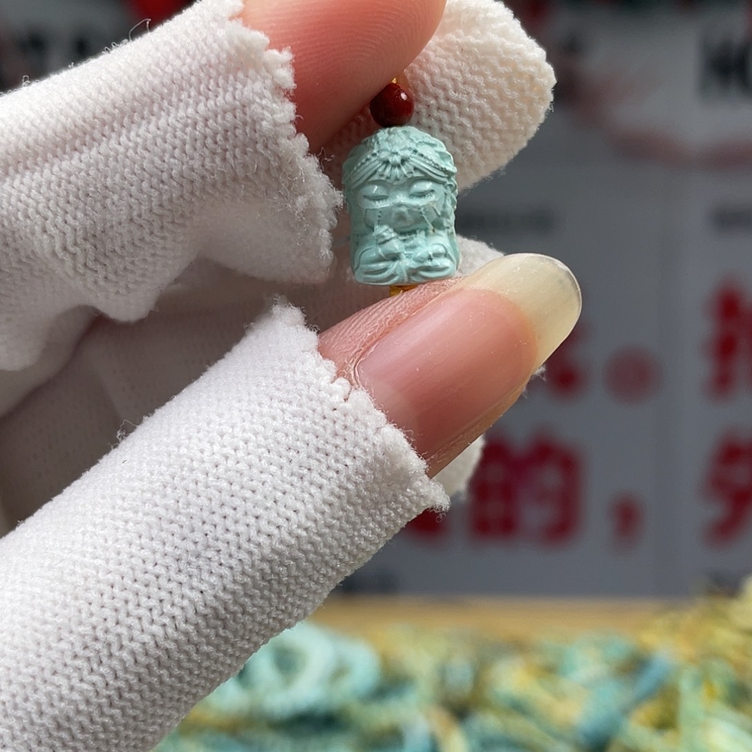 绿松石未镶嵌挂件