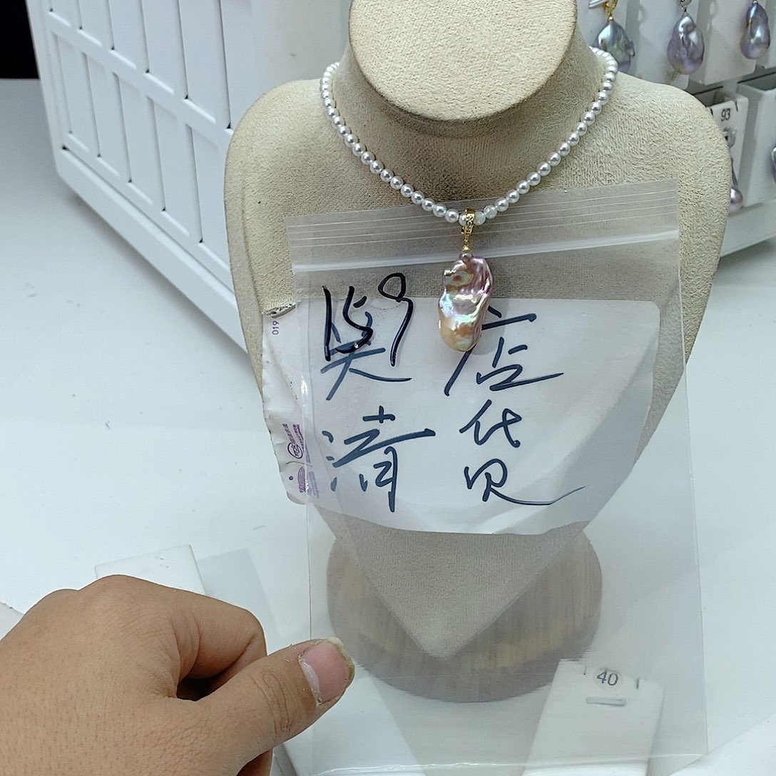 淡水珍珠颈饰合金