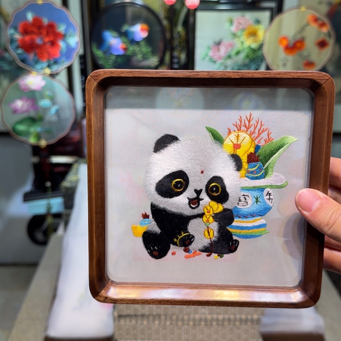 刺绣刺绣工艺精湛