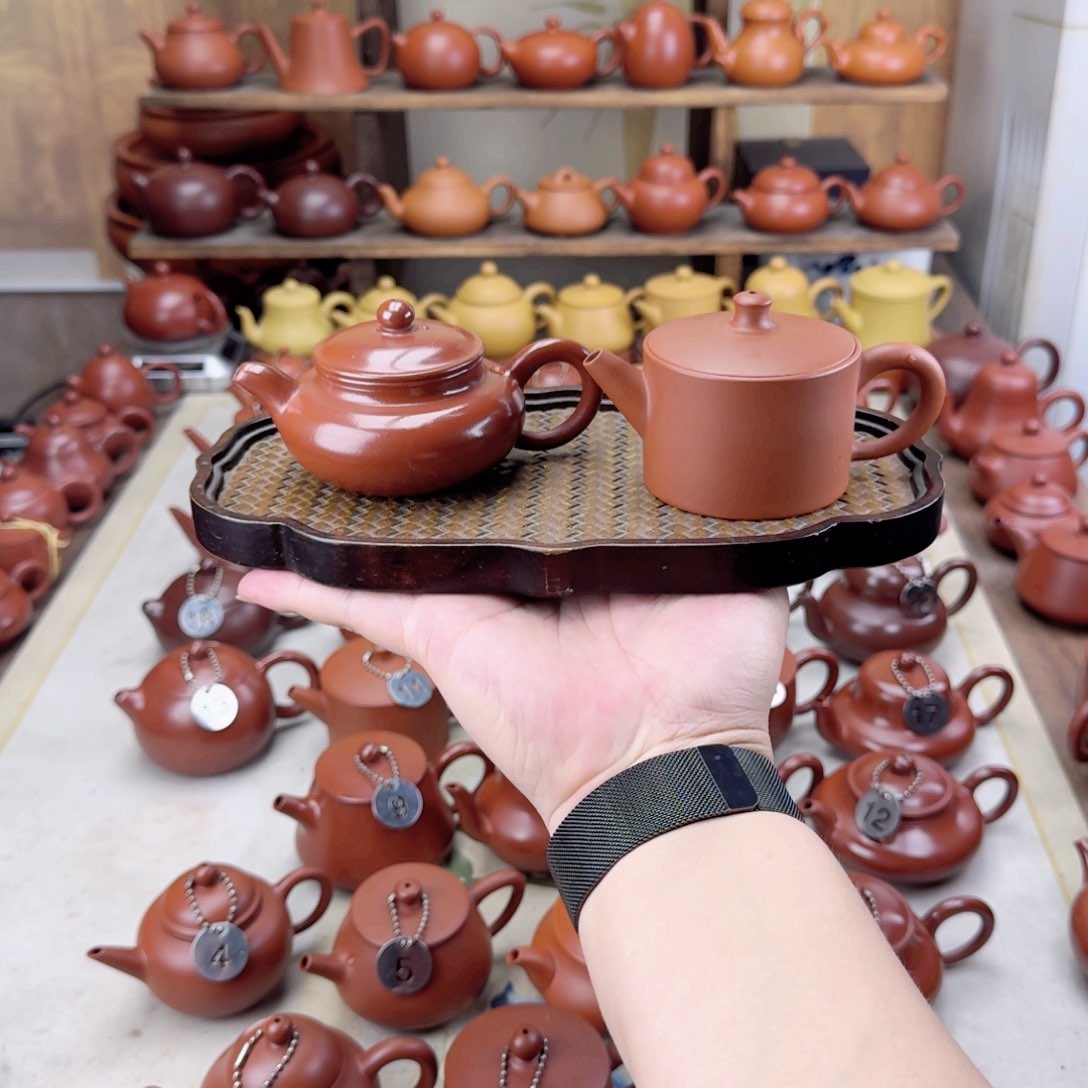 紫砂茶壶速内嵌汉瓦加仿古壶