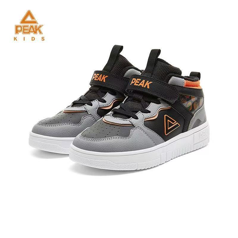 Peak/匹克儿童水果系列加绒冬季高帮魔术贴运动板鞋DEK44790M