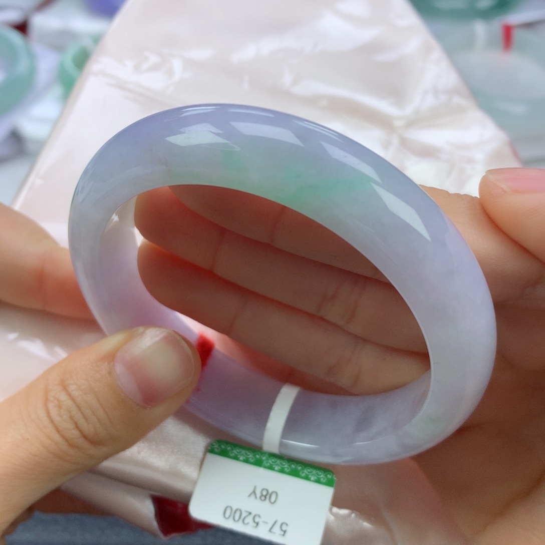 翡翠手镯未镶嵌57正